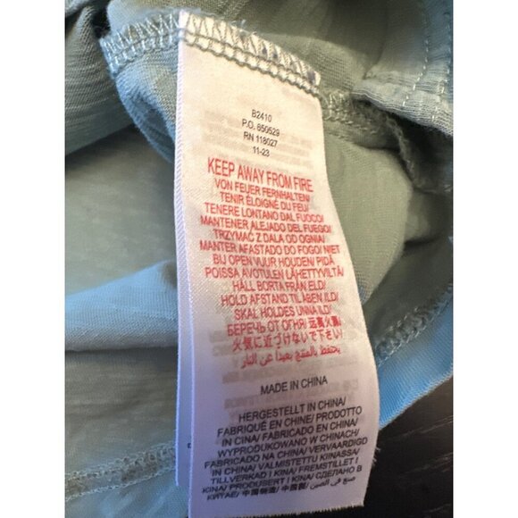 Mini Boden Long Sleeve Layered Look Tee Green With Blue & White Stripes Youth Si - Picture 3 of 4